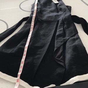 BANANA REPUBLIC, WOMEN, BLACK DRESS, SIZE 2, FIT & FLARE, WHITE BORDER, NWT